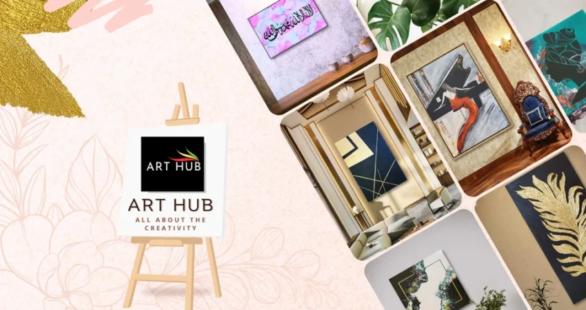 ArtHub mockup Design By theonebranding