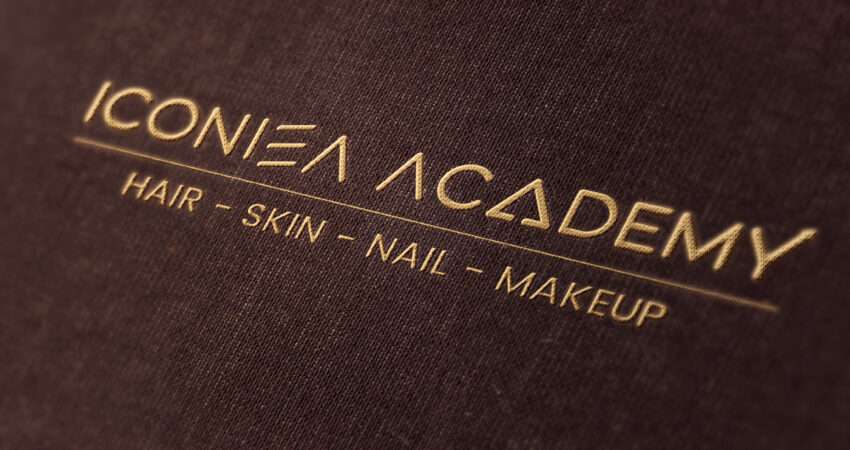 Iconiea Academy salon logo Created By OneBranding