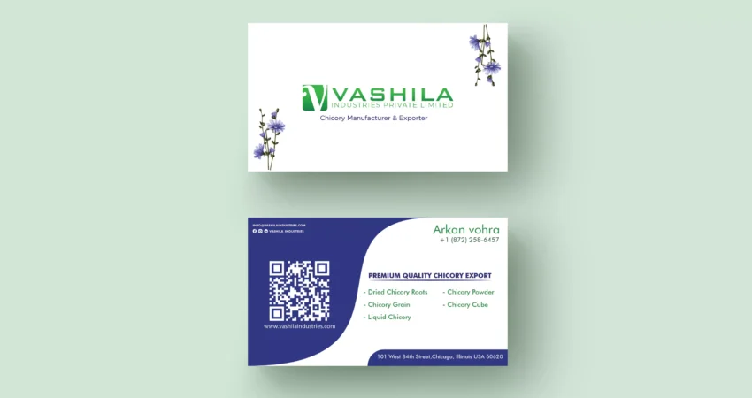 Vashilaindustries Visitingcard Design By TheOneBranding